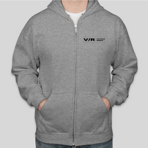 V/R Heather Grey Hoodie / Black V/R Logo