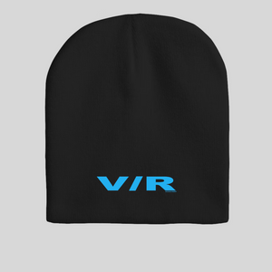 V/R Logo Acrylic Knit Beanie Blue