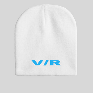 V/R Logo Acrylic Knit Beanie Blue